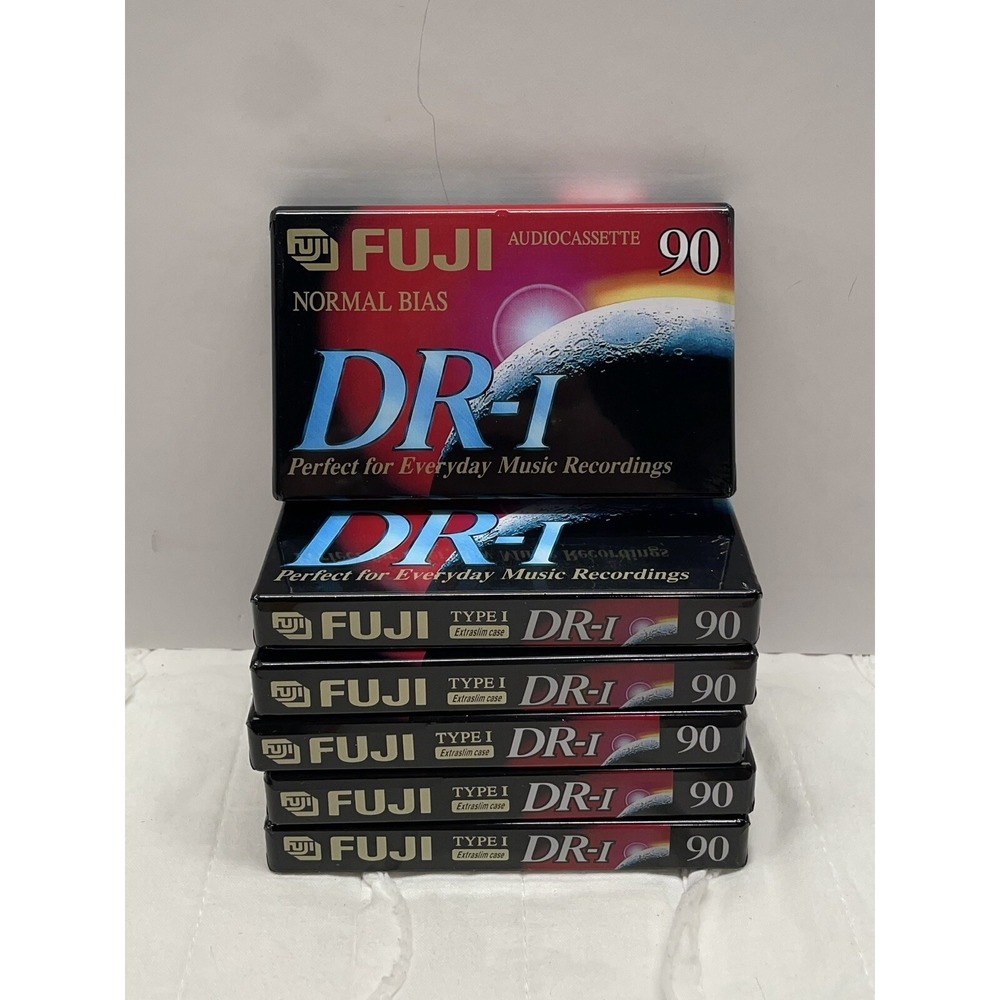 Fuji DR-I 60 Normal Bias Audio Cassette Tape 6 Pack Sealed